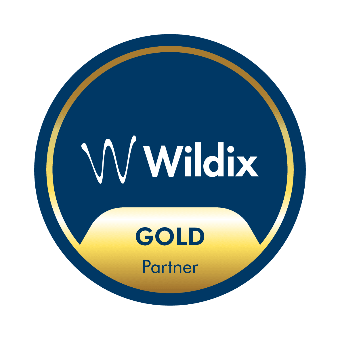 Wildix Gold Partner Badge von Indeno